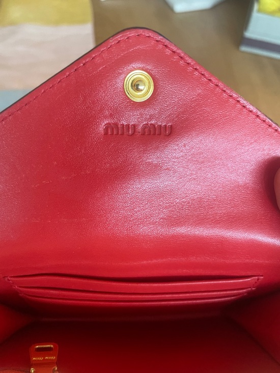 Miu Miu Coral Pink Envelope Clutch- stingray leather - Picture 6 of 9